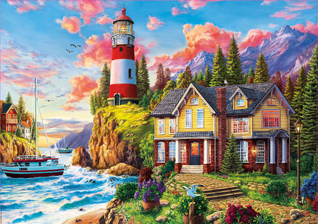 Lighthouse near the Ocean :: Educa