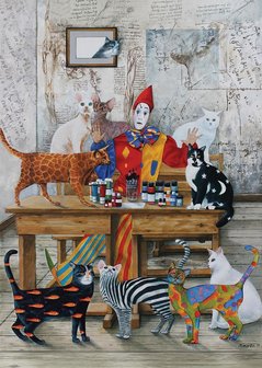 The Coloured Cats :: Art Puzzle
