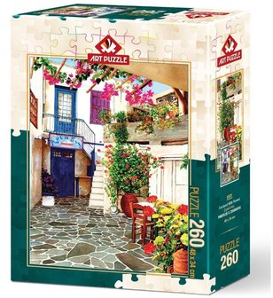 Courtyard with Flowers :: Art Puzzle