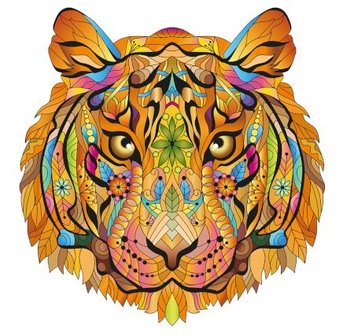 Tiger :: Rainbow Wooden Puzzles