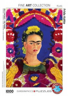 Self Portrait The Frame :: Frida Kahlo