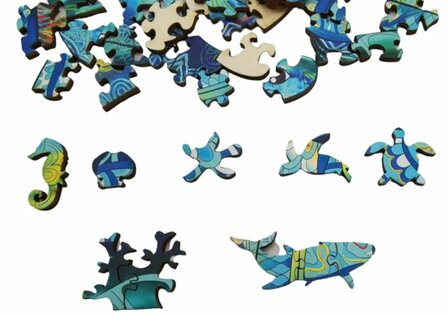 Sea Turtle :: Rainbow Wooden Puzzle