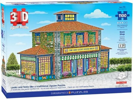 3D book shop legpuzzel voor volwassenen