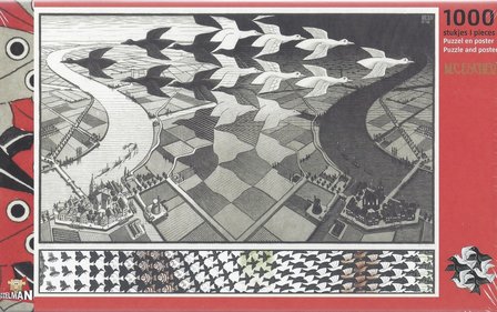Dag en Nacht :: M.C. Escher