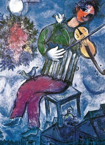 Chagall The Blue Violinist