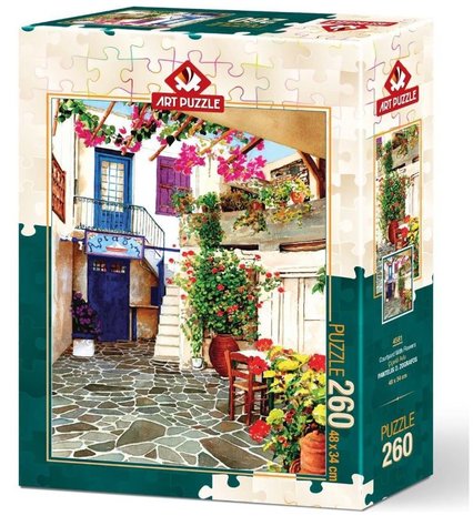 Courtyard with Flowers :: Art Puzzle