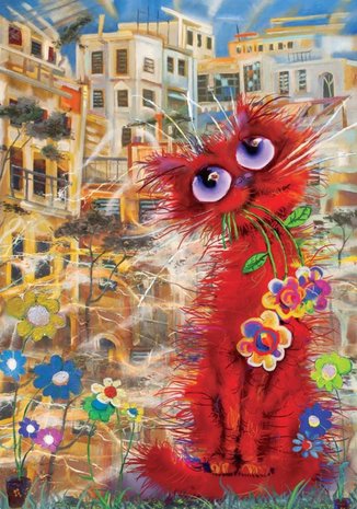 The Red Cat :: Art Puzzle