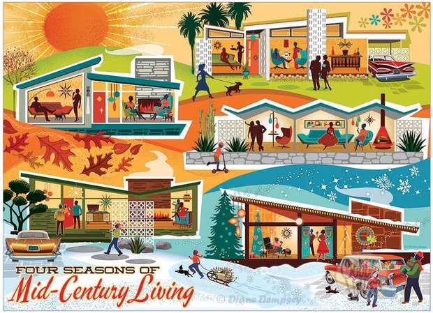 Four Seasons of Mid-Century Living :: Cobble Hill