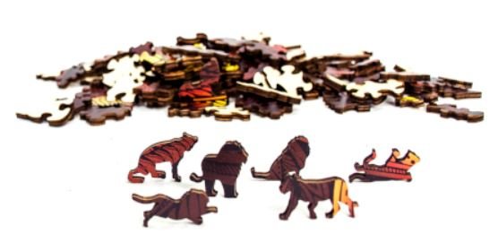 Lion :: Rainbow Wooden Puzzles