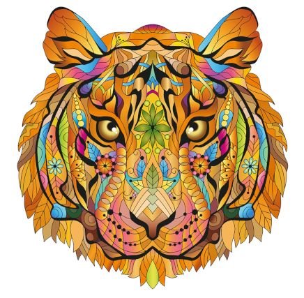 Tiger :: Rainbow Wooden Puzzles
