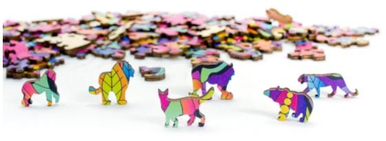 Tiger :: Rainbow Wooden Puzzles