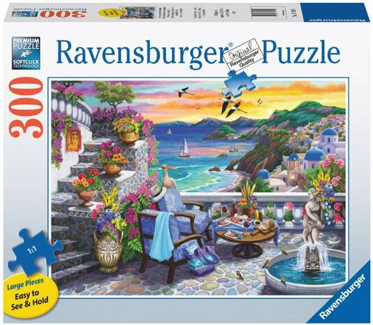 Zonsondergang in Santorini :: Ravensburger