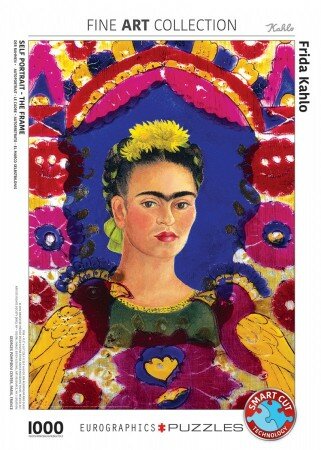 Self Portrait The Frame :: Frida Kahlo