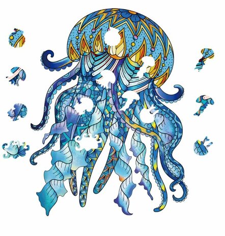 Jellyfish :: Rainbow Wooden Puzzle