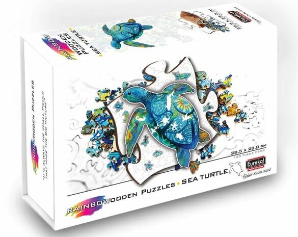 Sea Turtle :: Rainbow Wooden Puzzle