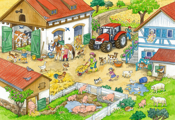 Legpuzzels Vrolijk Boerderijleven (2 x 24)
