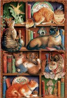 Cobble Hill 2000 - Feline Bookcase