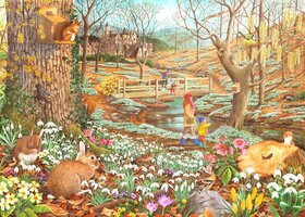 House of Puzzles 500 (XL) - Snowdrop Walk