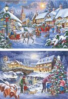 House of Puzzles 2 x 500 (XL) -  Christmas Is Comming