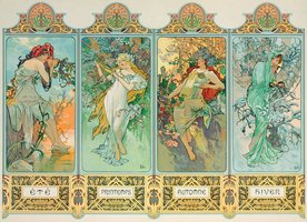 Eurographics 1000 - Alphonse Mucha: Four Seasons