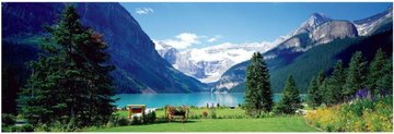 Eurographics 1000 Panorama - Lake Louise Canadian Rockies