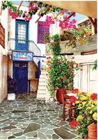 Art Puzzle 260 XL - Courtyard with Flowers