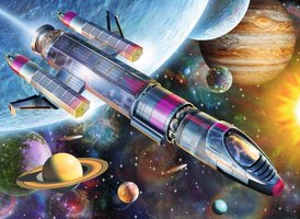 Ravensburger 100 (XXL) - Missie in de Ruimte
