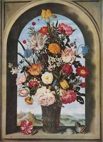 Puzzelman 1000 - Ambrosius Bosschaert (the Elder): Vaas met Bloemen in Venster