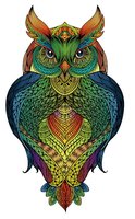 Rainbow Wooden Puzzle: Owl