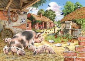 House of Puzzles 500 (XL) - Poppy's Piglets
