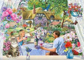 House of Puzzles 500 (XL) - Enjoying the Garden