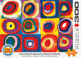 Eurographics 300 XL - Wassily Kandinsky Color Study of Squares 3D Lenticular