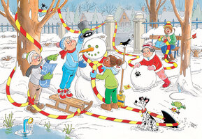 Jan van Haasteren legpuzzel (150) : De Sneeuwpop