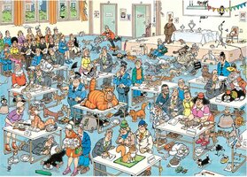 Jan van Haasteren legpuzzel (1000) : De Kattenshow