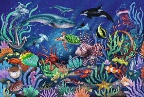 Ravensburger (500) -  Houten legpuzzel: Under the Sea