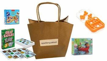 Spellenpakket met 4 verschillende spellen.