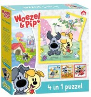 Woezel & Pip 4 in 1 puzzel