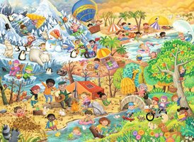 Ravensburger 100 (XXL) - The Four Seasons of Fun
