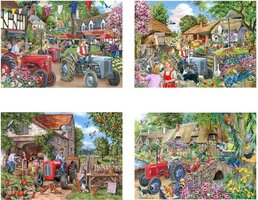House of Puzzles 4 x 250 (XL) - Farmer's Friends
