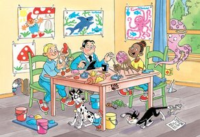 Jan van Haasteren legpuzzel (150) : Creatief met Klei